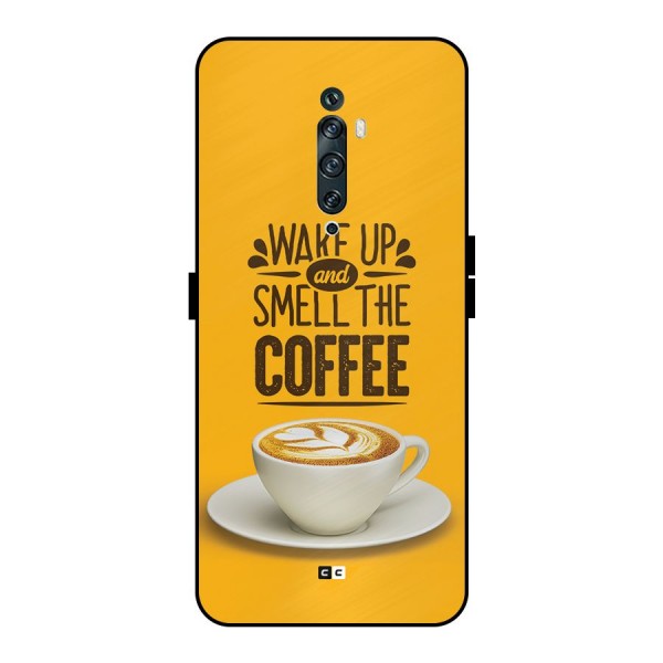 Wake Up Coffee Metal Back Case for Oppo Reno2 F