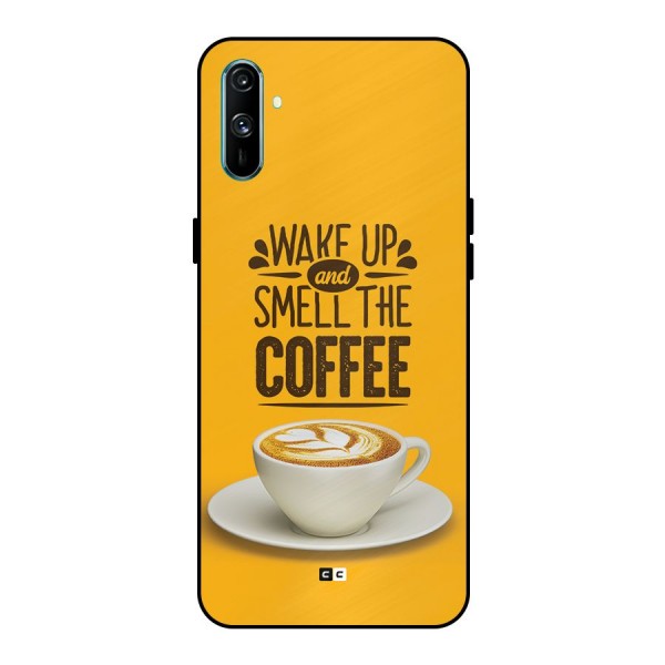 Wake Up Coffee Metal Back Case for Realme C3