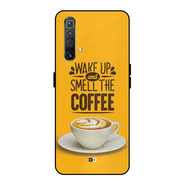 Wake Up Coffee Metal Back Case for Realme X3 SuperZoom