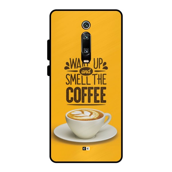 Wake Up Coffee Metal Back Case for Redmi K20