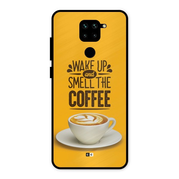 Wake Up Coffee Metal Back Case for Redmi Note 9