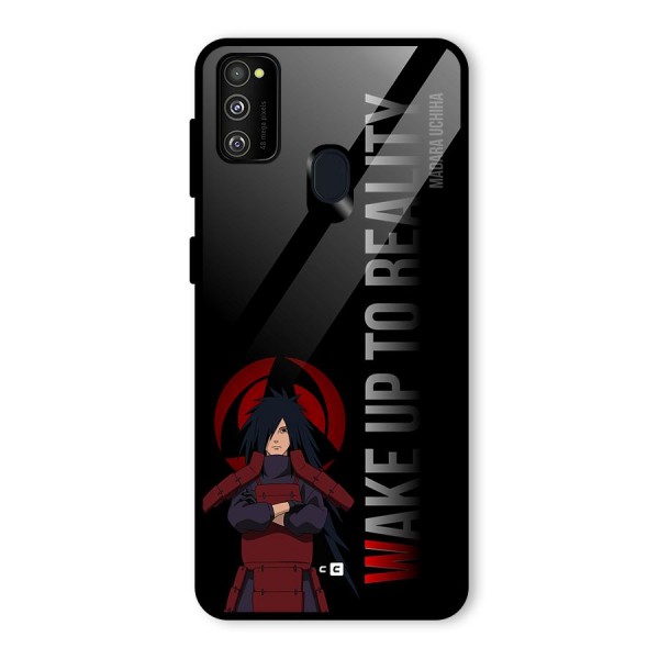 Wake Up Madara Uchiha Glass Back Case for Galaxy M21