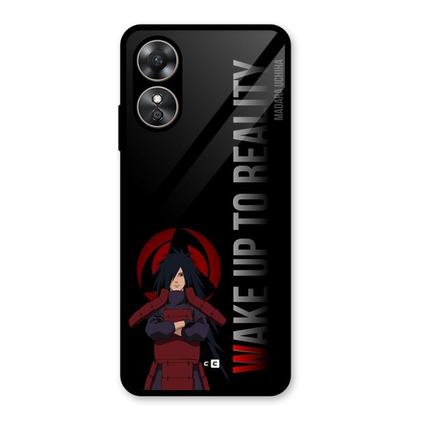 Wake Up Madara Uchiha Glass Back Case for Oppo A17