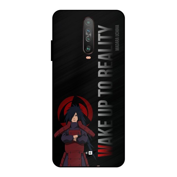 Wake Up Madara Uchiha Metal Back Case for Poco X2