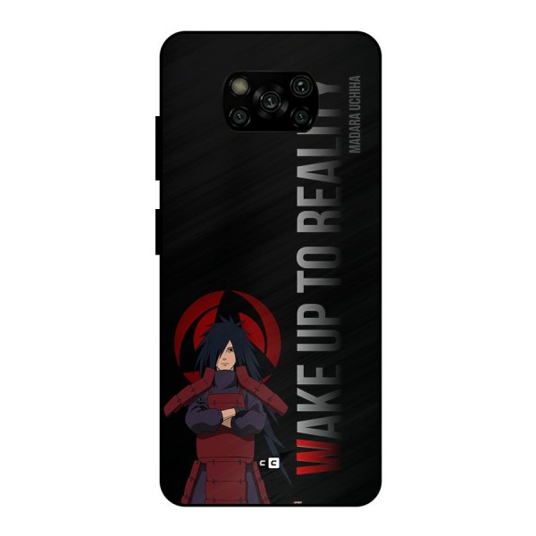 Wake Up Madara Uchiha Metal Back Case for Poco X3