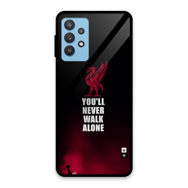 Walk Alone Glass Back Case for Galaxy M32 5G