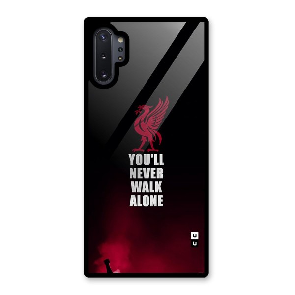 Walk Alone Glass Back Case for Galaxy Note 10 Plus