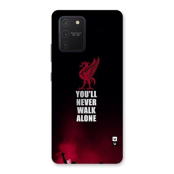 Walk Alone Glass Back Case for Galaxy S10 Lite