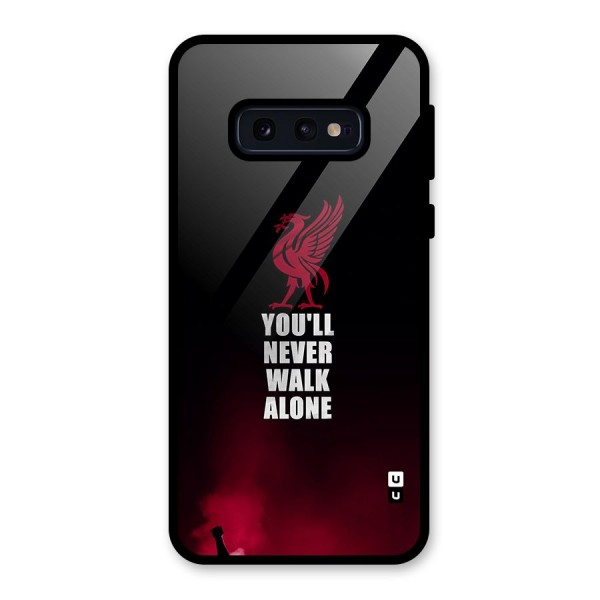 Walk Alone Glass Back Case for Galaxy S10e