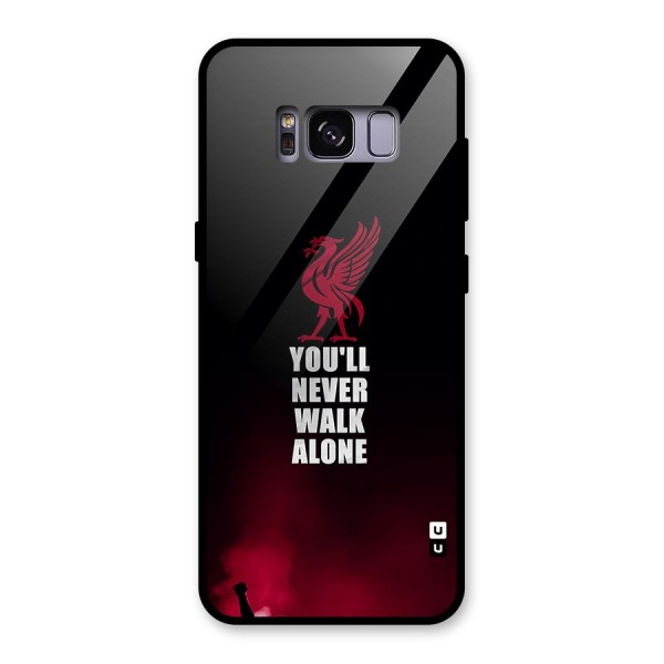 Walk Alone Glass Back Case for Galaxy S8