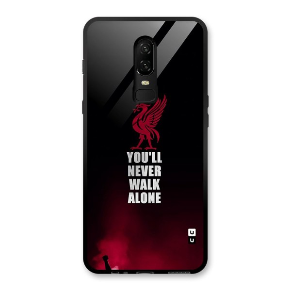 Walk Alone Glass Back Case for OnePlus 6