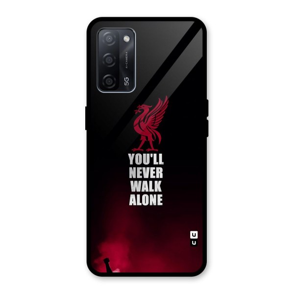 Walk Alone Glass Back Case for Oppo A53s 5G