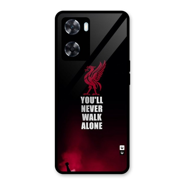 Walk Alone Glass Back Case for Oppo A77s