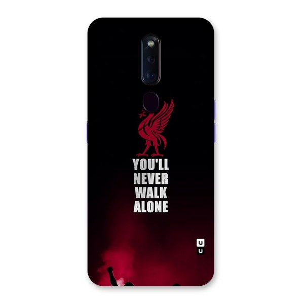 Walk Alone Glass Back Case for Oppo F11 Pro