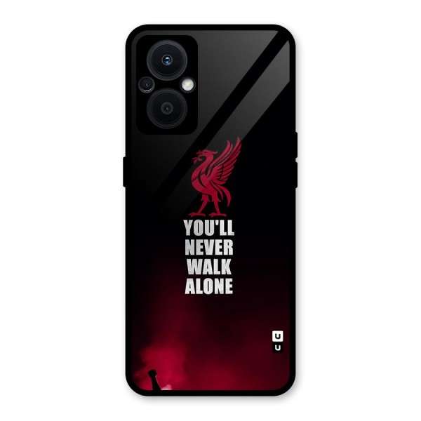 Walk Alone Glass Back Case for Oppo F21s Pro 5G