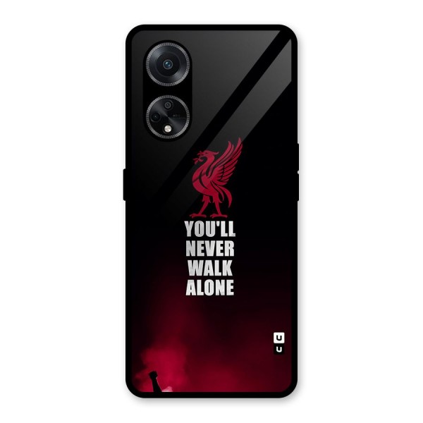 Walk Alone Glass Back Case for Oppo F23