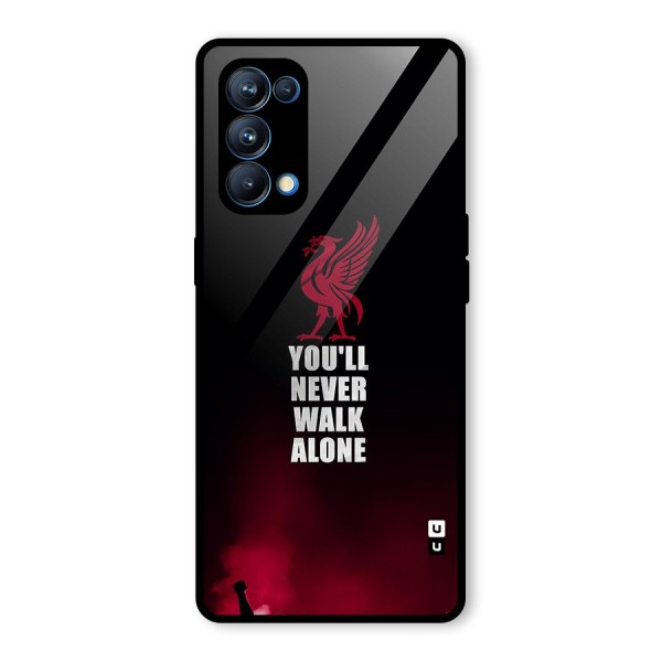 Walk Alone Glass Back Case for Oppo Reno5 Pro 5G