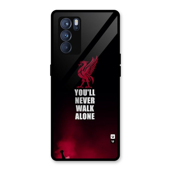 Walk Alone Glass Back Case for Oppo Reno6 Pro 5G