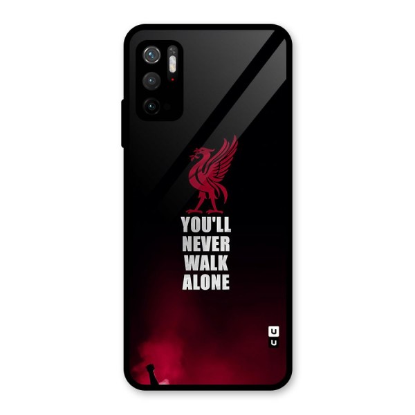 Walk Alone Glass Back Case for Poco M3 Pro 5G