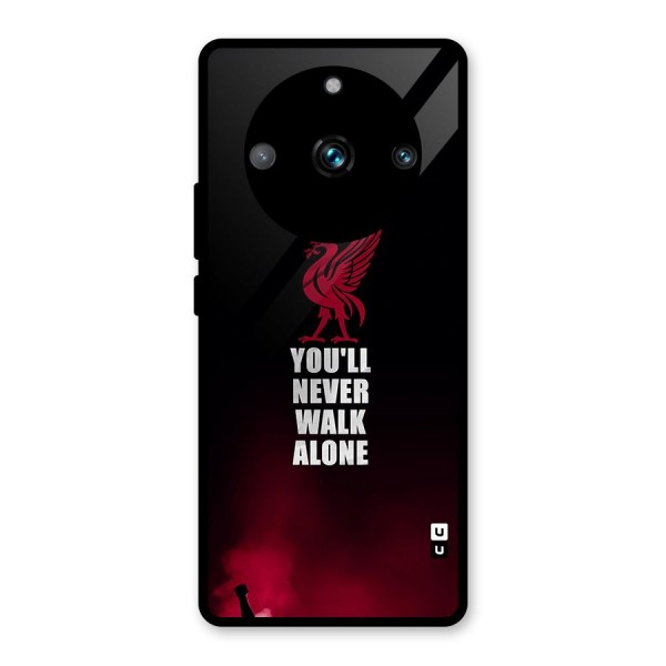 Walk Alone Glass Back Case for Realme 11 Pro