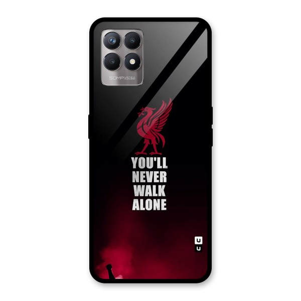 Walk Alone Glass Back Case for Realme 8i