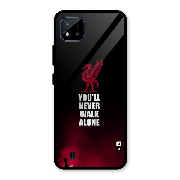 Walk Alone Glass Back Case for Realme C11 2021