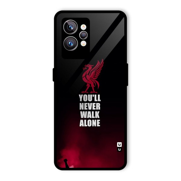 Walk Alone Glass Back Case for Realme GT2 Pro