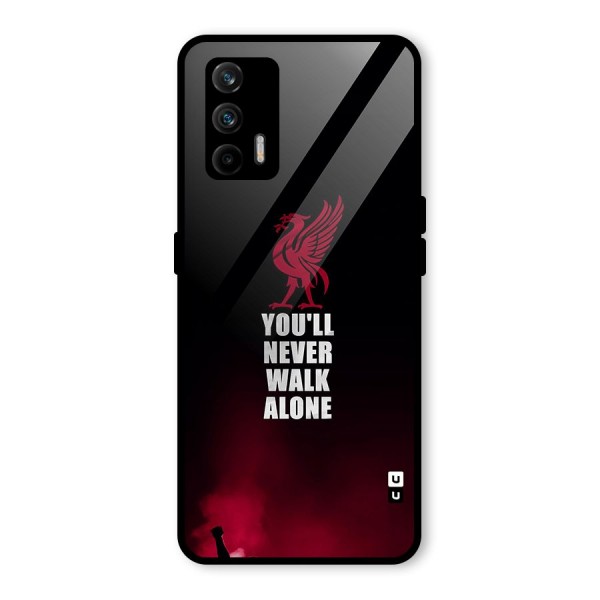 Walk Alone Glass Back Case for Realme X7 Max