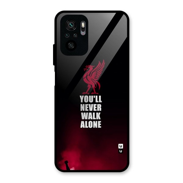 Walk Alone Glass Back Case for Redmi Note 10