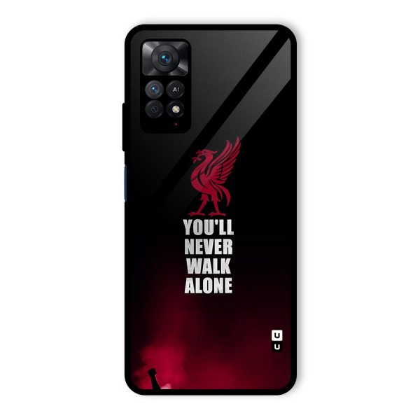 Walk Alone Glass Back Case for Redmi Note 11 Pro