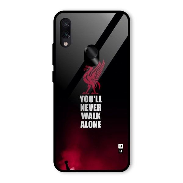 Walk Alone Glass Back Case for Redmi Note 7