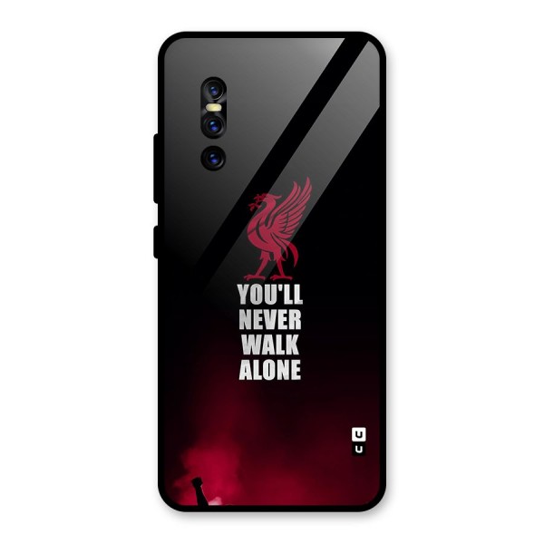 Walk Alone Glass Back Case for Vivo V15 Pro