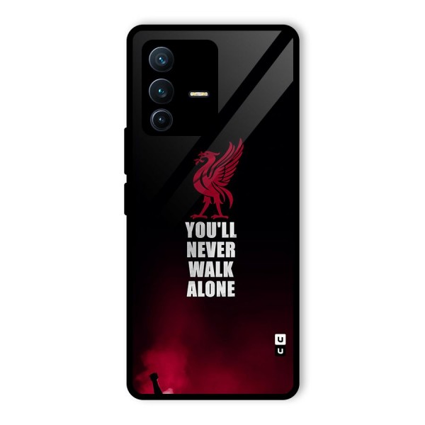 Walk Alone Glass Back Case for Vivo V23 Pro