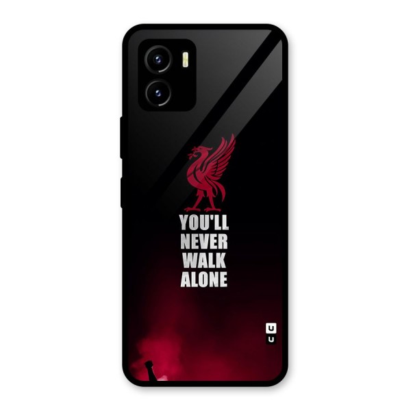 Walk Alone Glass Back Case for Vivo Y15s