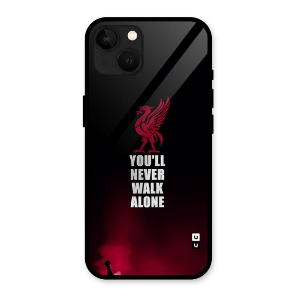 Walk Alone Glass Back Case for iPhone 13