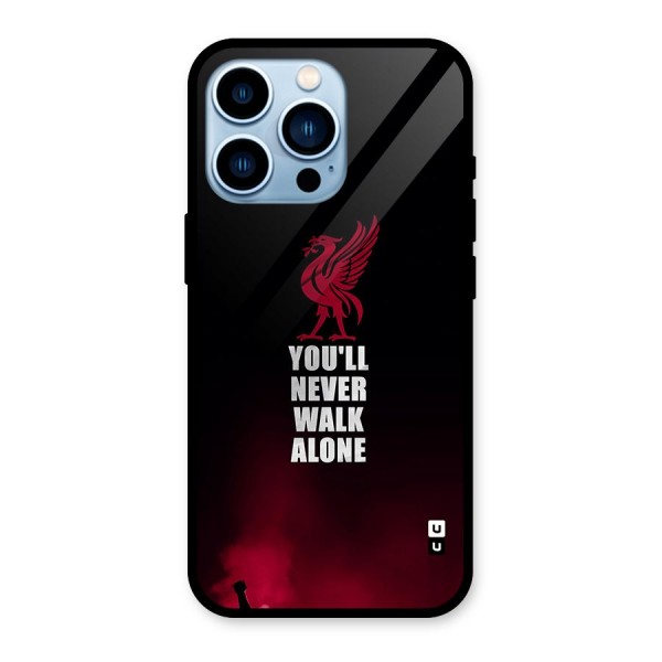 Walk Alone Glass Back Case for iPhone 13 Pro