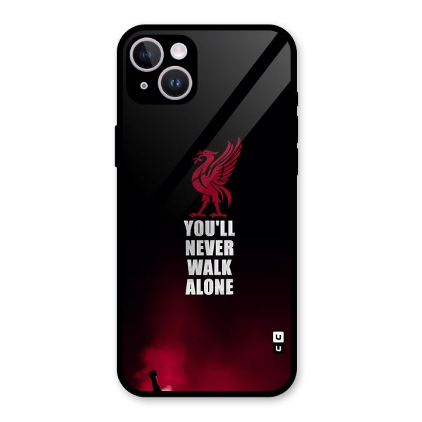 Walk Alone Glass Back Case for iPhone 14 Plus