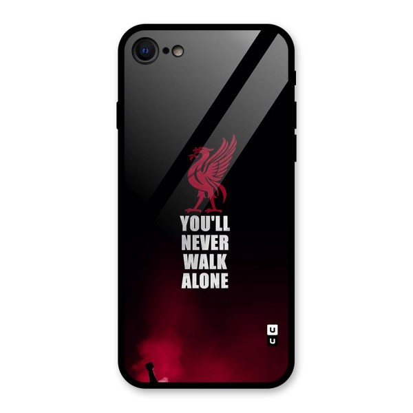 Walk Alone Glass Back Case for iPhone 8