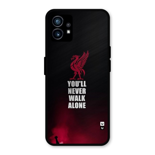 Walk Alone Metal Back Case for Nothing Phone 1