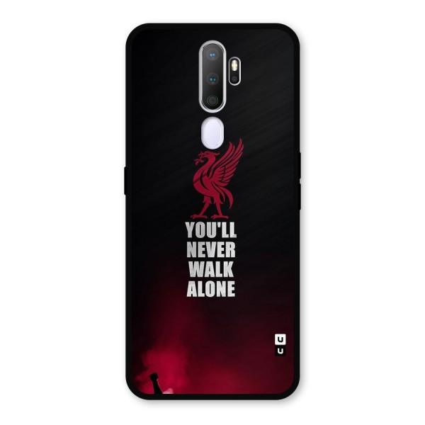 Walk Alone Metal Back Case for Oppo A5 (2020)