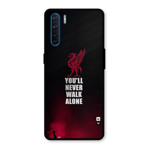 Walk Alone Metal Back Case for Oppo F15