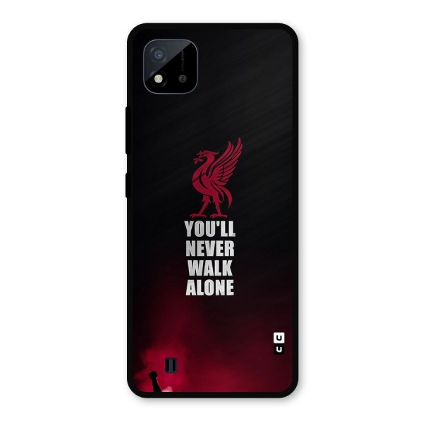 Walk Alone Metal Back Case for Realme C11 2021