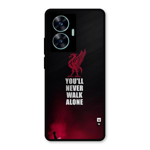 Walk Alone Metal Back Case for Realme C55