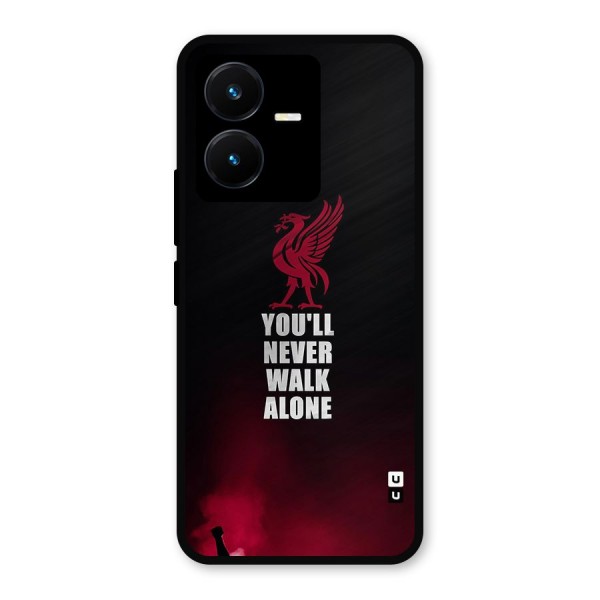 Walk Alone Metal Back Case for Vivo Y22s