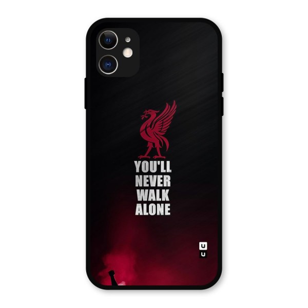 Walk Alone Metal Back Case for iPhone 11