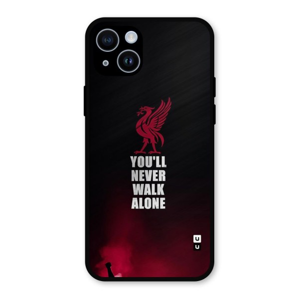 Walk Alone Metal Back Case for iPhone 14