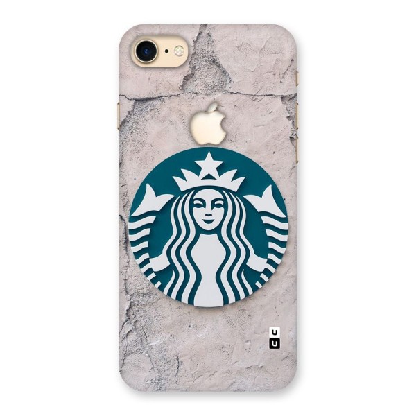 Wall StarBucks Back Case for iPhone 7 Apple Cut