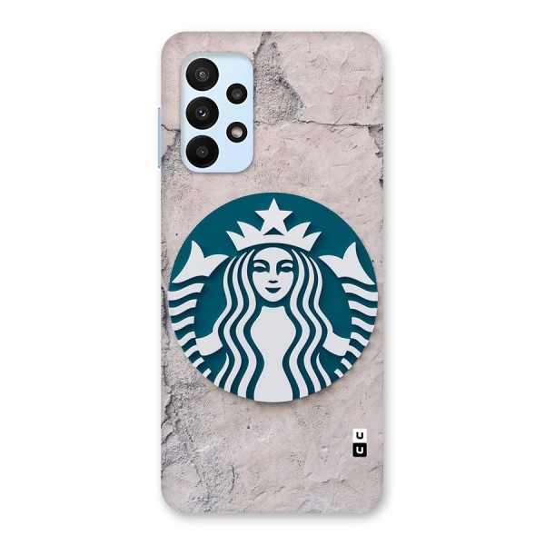 Wall StarBucks Glass Back Case for Galaxy A23