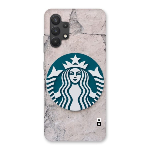 Wall StarBucks Glass Back Case for Galaxy A32