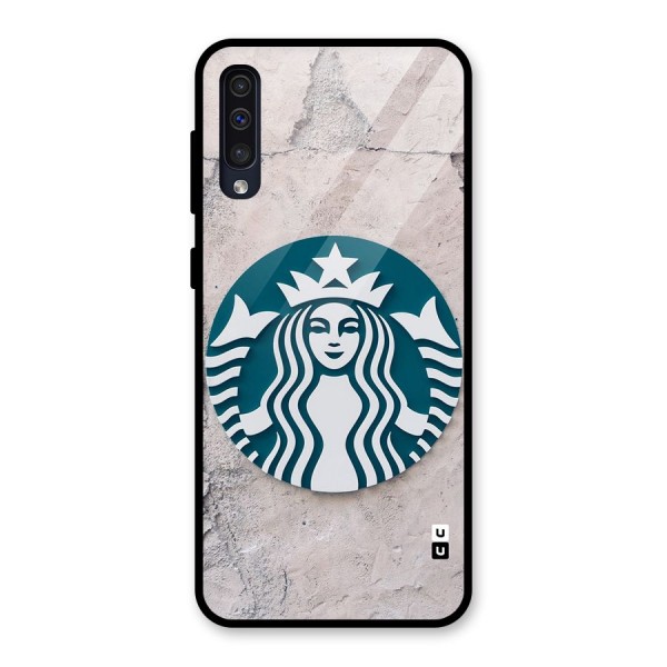 Wall StarBucks Glass Back Case for Galaxy A50s